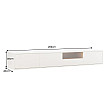 TV-skrinka 47815 Loft 200cm Biela/Prírodná Dub Dyha