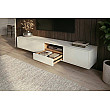 TV-skrinka 47815 Loft 200cm Biela/Prírodná Dub Dyha