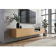 TV-skrinka 47816 Loft 200cm Prírodná Dub Dyha/Čierna