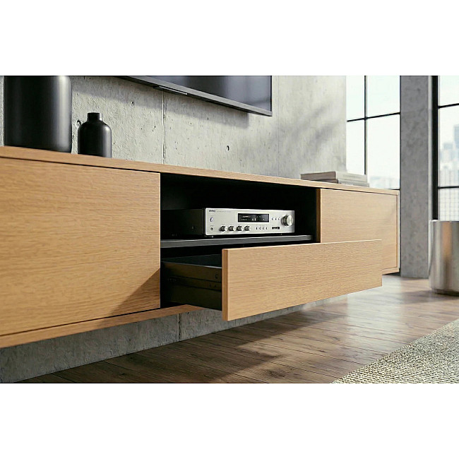 TV-skrinka 47816 Loft 200cm Prírodná Dub Dyha/Čierna