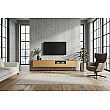 TV-skrinka 47816 Loft 200cm Prírodná Dub Dyha/Čierna