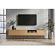 TV-skrinka 47816 Loft 200cm Prírodná Dub Dyha/Čierna