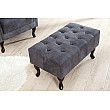 Taburetka 37474 Chesterfield Antik šedá