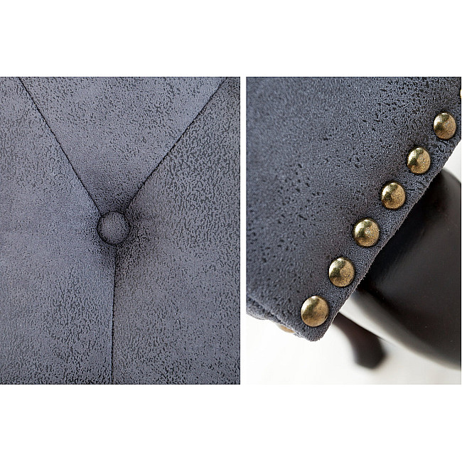 Taburetka 37474 Chesterfield Antik šedá