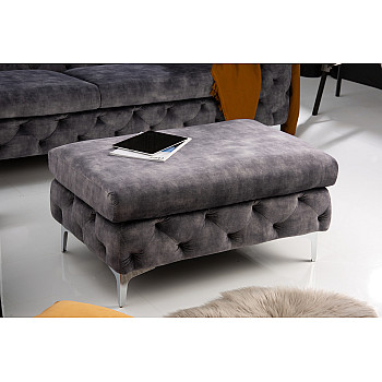 Taburetka 41135 Modern Barock Zamat Šedá