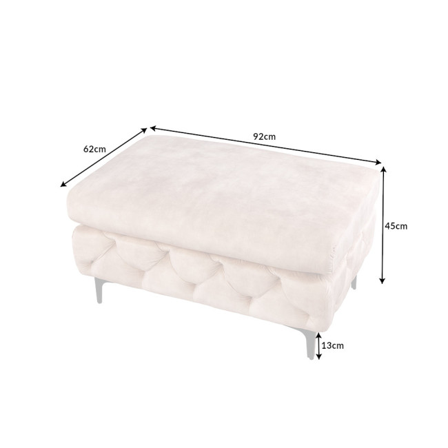 Taburetka 42642 Modern Barock Zamat Champagner Taburetka 42642 Modern Barock Zamat Champagner