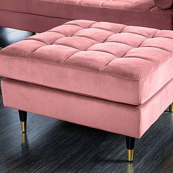 Taburetka 43607 Cozy Zamat starorúžová