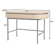 Toaletný stolík/Konzola 47455 Atelier 120cm Natural Dub Dyha
