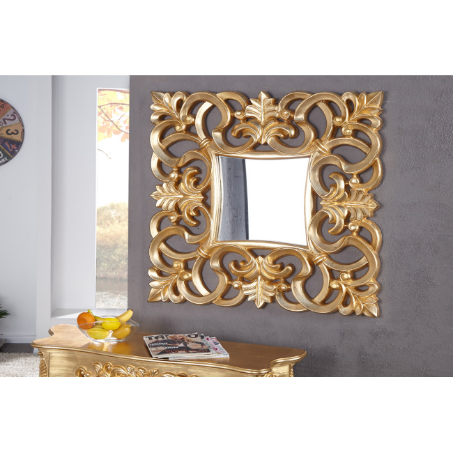 Zrkadlo Antic 15626 75x75cm Zlaté Zrkadlo Antic 15626 75x75cm Zlaté