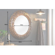 Zrkadlo 41430 Ø82cm Mosaic silver-aluminium Zrkadlo 41430 Ø82cm Mosaic silver-aluminium