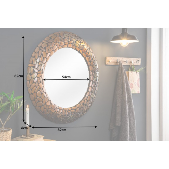 Zrkadlo 41430 Ø82cm Mosaic silver-aluminium Zrkadlo 41430 Ø82cm Mosaic silver-aluminium
