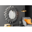 Zrkadlo 38796 Ø80cm Drevo Teak Šedé Zrkadlo 38796 Ø80cm Drevo Teak Šedé