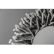 Zrkadlo 38796 Ø80cm Drevo Teak Šedé Zrkadlo 38796 Ø80cm Drevo Teak Šedé