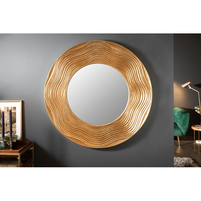 Zrkadlo 40697 Ø100cm gold Zrkadlo 40697 Ø100cm gold