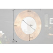 Zrkadlo 40697 Ø100cm gold Zrkadlo 40697 Ø100cm gold