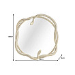 Zrkadlo 45432 Snake Ø80cm Zlaté