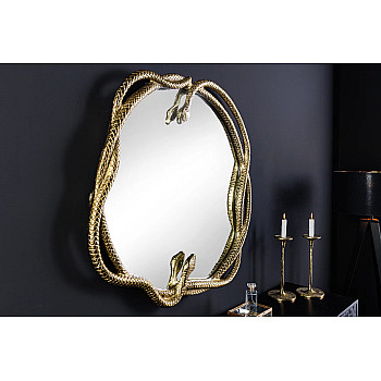 Zrkadlo 45786 Snake Ø50cm Zlaté
