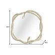 Zrkadlo 45786 Snake Ø50cm Zlaté