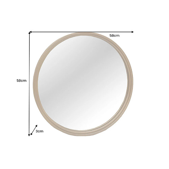 Zrkadlo 46096 Portrait Ø60cm Zlaté