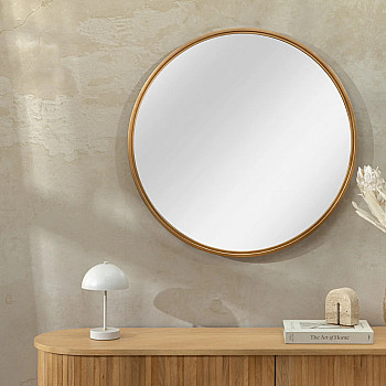 Zrkadlo 46097 Portrait Ø80cm Zlaté