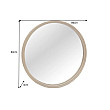 Zrkadlo 46097 Portrait Ø80cm Zlaté