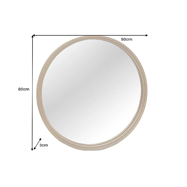 Zrkadlo 46097 Portrait Ø80cm Zlaté