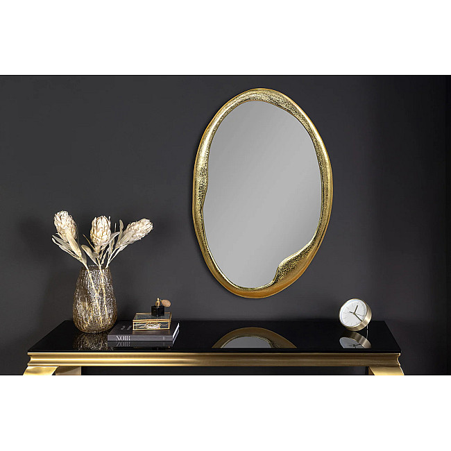 Zrkadlo 46098 Portrait 50x70cm Ovál Zlaté