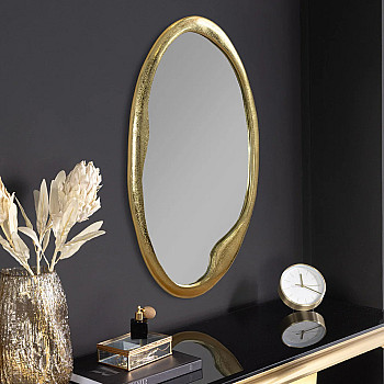 Zrkadlo 46098 Portrait 50x70cm Ovál Zlaté