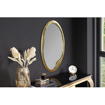 Zrkadlo 46098 Portrait 50x70cm Ovál Zlaté
