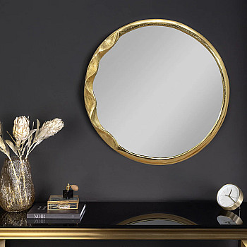 Zrkadlo 46099 Portrait Ø55cm Zlaté