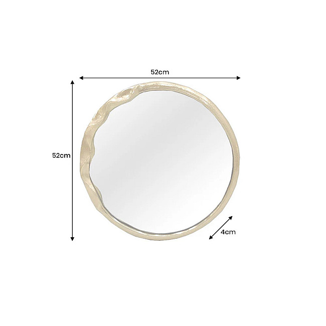 Zrkadlo 46099 Portrait Ø55cm Zlaté