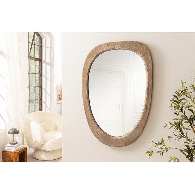 Zrkadlo 46489 Organic 70x105cm Drevo Pínia Béžová