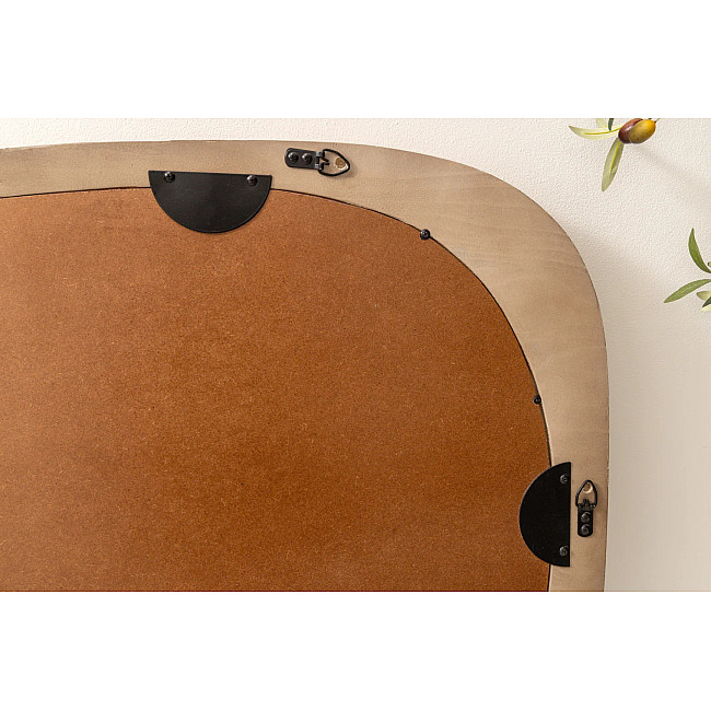 Zrkadlo 46489 Organic 70x105cm Drevo Pínia Béžová