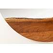 Zrkadlo 46492 Living Edge Ø100cm Drevo Acacia