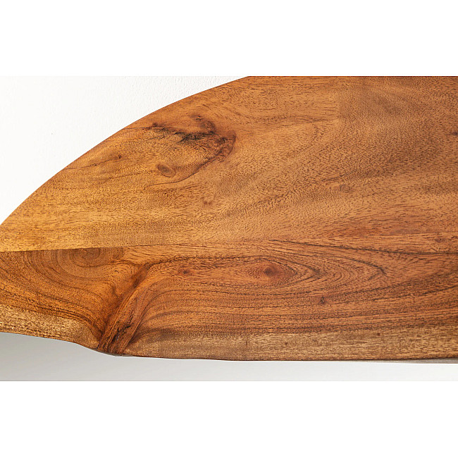 Zrkadlo 46492 Living Edge Ø100cm Drevo Acacia