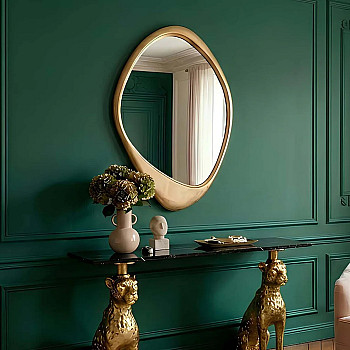 Zrkadlo Organic 48127 94x64cm Zlaté