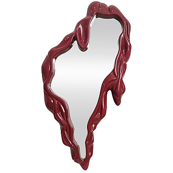 Zrkadlo 48183 Fluidum 77x150cm Červené