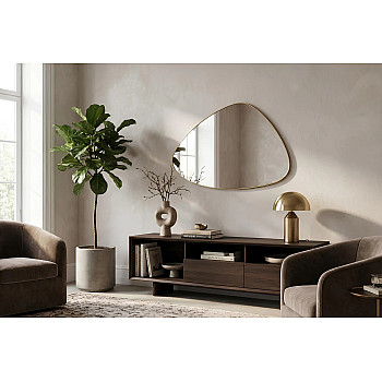 Zrkadlo 48186 Noemi 85x56cm Zlaté