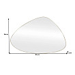 Zrkadlo 48186 Noemi 85x56cm Zlaté