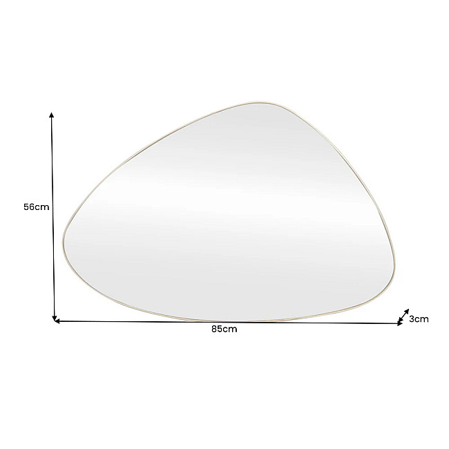 Zrkadlo 48186 Noemi 85x56cm Zlaté
