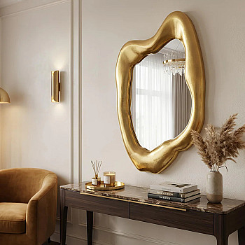 Zrkadlo Aura 48187 93x55cm Zlaté