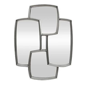 Zrkadlo Quadra 48191 90x70cm Strieborné