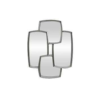 Zrkadlo Quadra 48191 90x70cm Strieborné