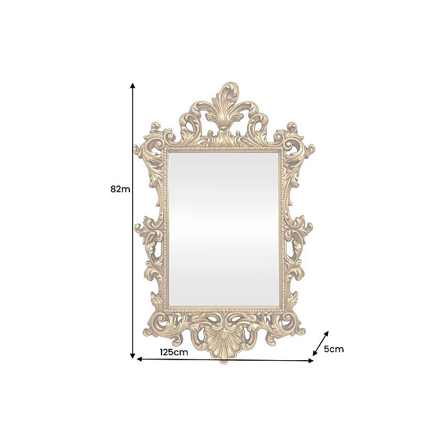 Zrkadlo Opulent 48194 125x82cm Zlaté