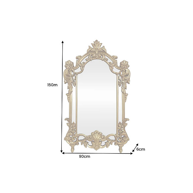 Zrkadlo Opulent 48195 150x90cm Zlaté