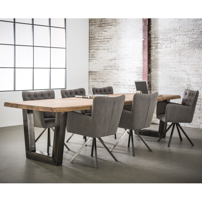 Jedálenský stôl 20-35 300x100cm Acacia natural 6cm