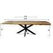 Rozkladací jedálenský stôl 29-69 175/275x90cm Masív Drevo Acacia