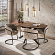 Jedálenský stôl 29-73B Arhus 150x90cm Drevo Hnedá Acacia