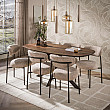 Jedálenský stôl 29-75B Arhus 180x90cm Drevo Hnedá Acacia