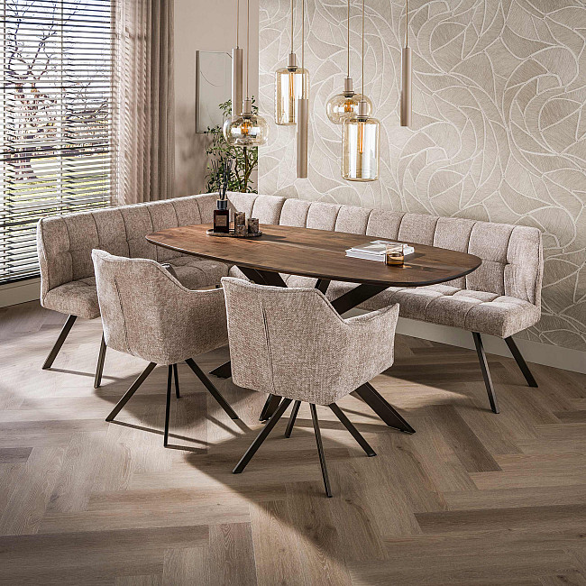 Jedálenský stôl 29-75B Arhus 180x90cm Drevo Hnedá Acacia